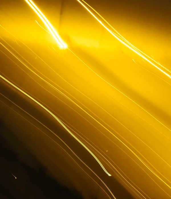 Abstract glowing herbal essence in a dark tech environment